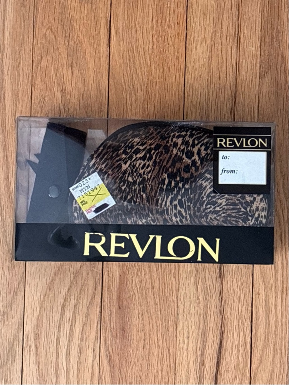 NWT Revlon Cosmetics Case/Lipstick Case Boxed Set, Animal Print, 1990’s